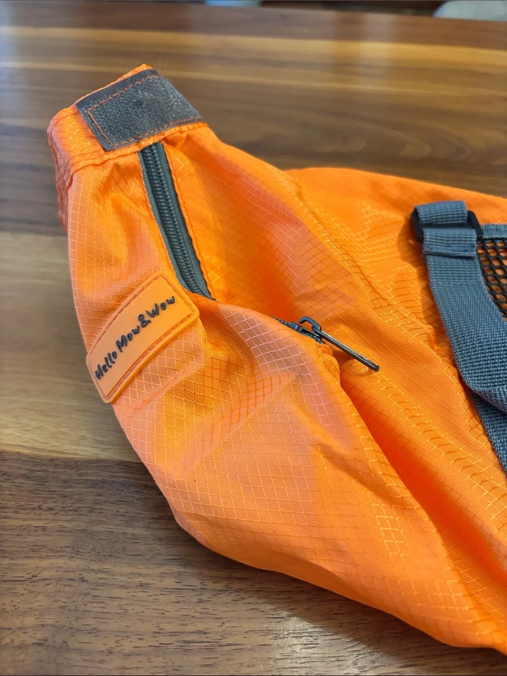 Hello Mow & Wow Orange and Mesh Animal Dog Cat Transport Travel Grooming Bag